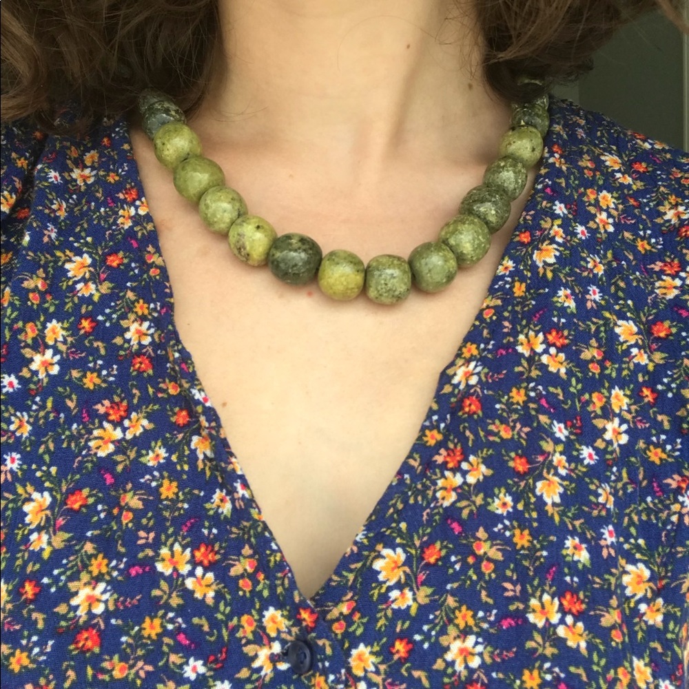 Green Beaded Necklace